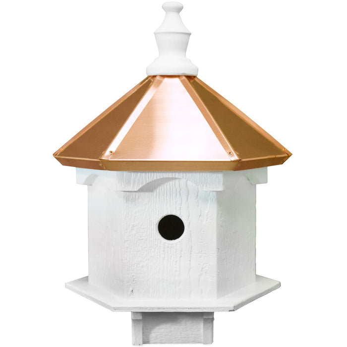 Amish Copper Top Double Bluebird House