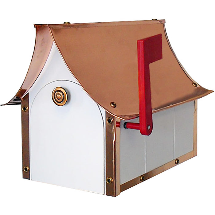 Amish Poly Vinyl Copper Roof Mailbox
