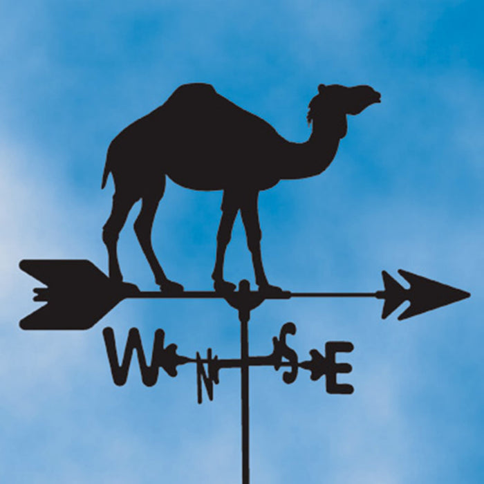 Camel Silhouette Steel Weathervane