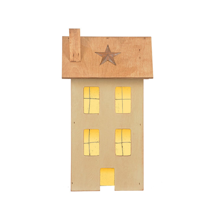 Amish Mini Wooden Lighted House