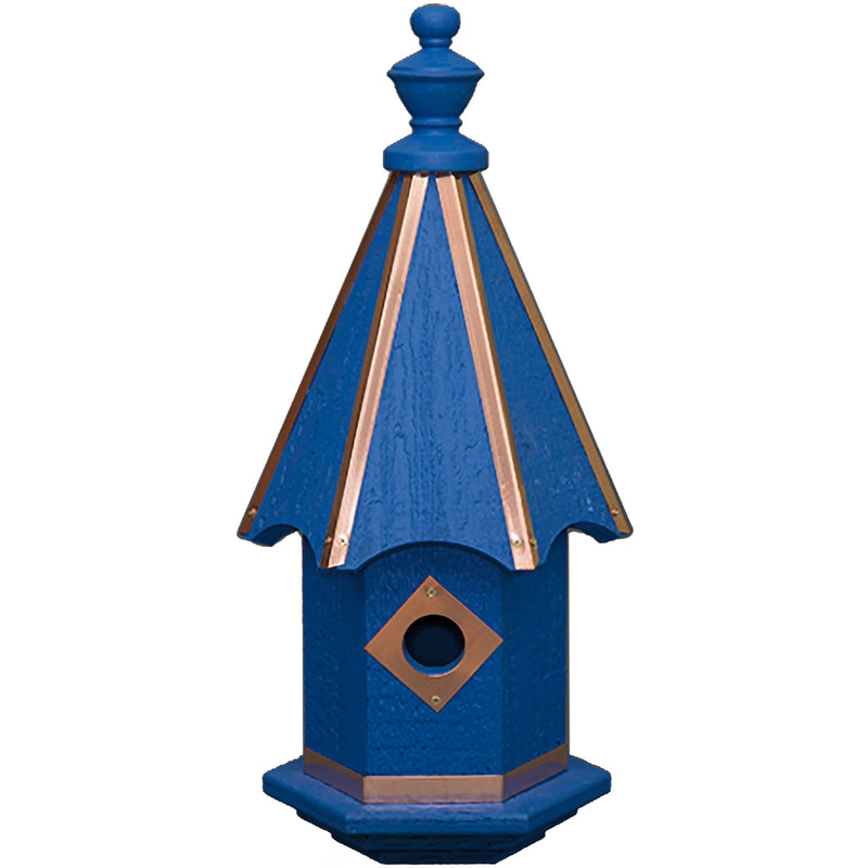 Vivid Copper Trim Bluebird House