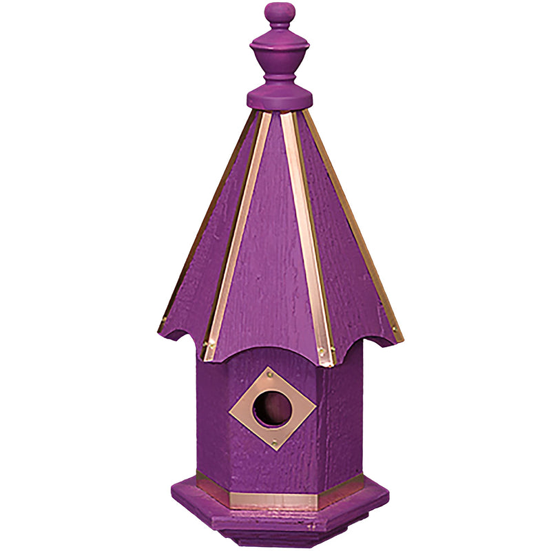 Vivid Copper Trim Bluebird House