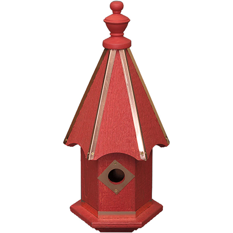 Vivid Copper Trim Bluebird House