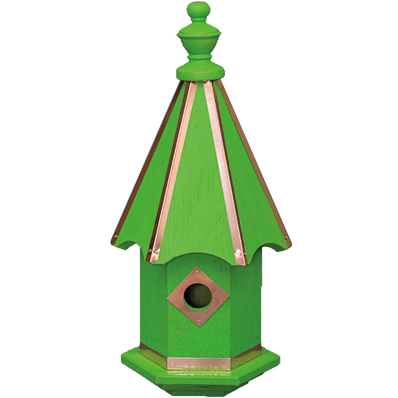 Vivid Copper Trim Bluebird House