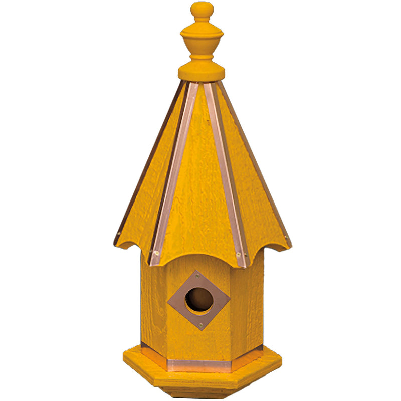 Vivid Copper Trim Bluebird House