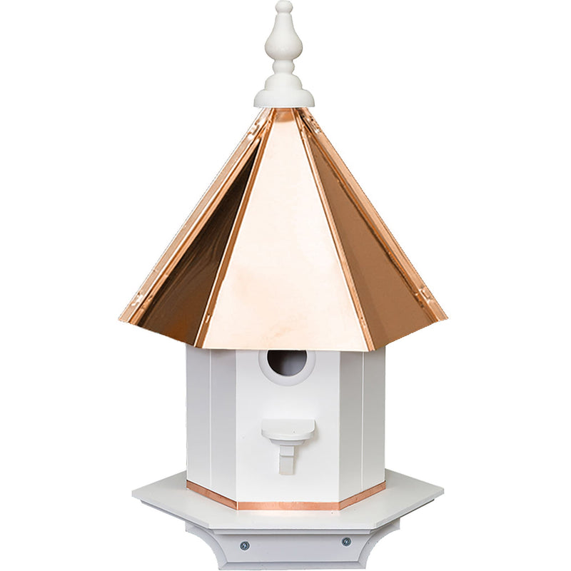 Amish Copper Roof Poly Vinyl Birdhouse