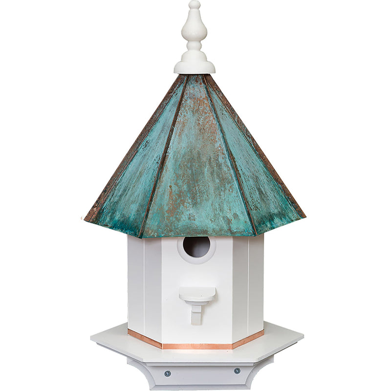 Amish Copper Roof Poly Vinyl Birdhouse