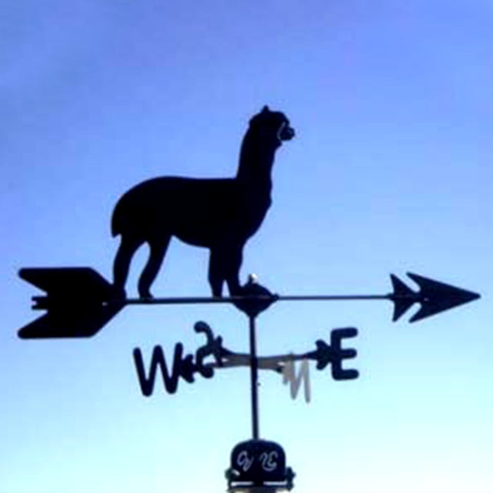 Alpaca Silhouette Steel Weathervane