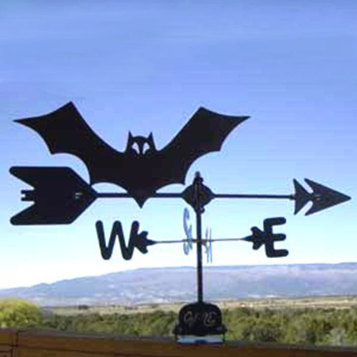 Bat Silhouette Steel Weathervane