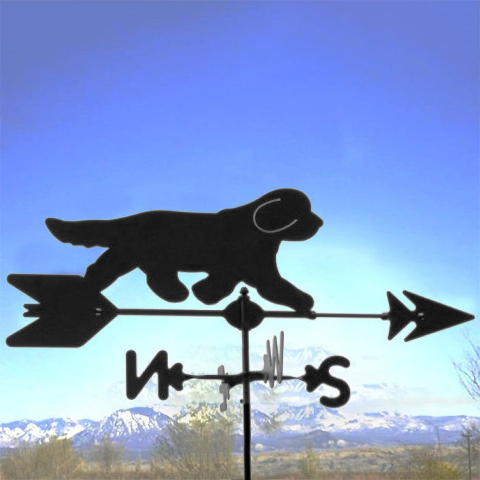 Bearded Collie Silhouette Steel Weathervane