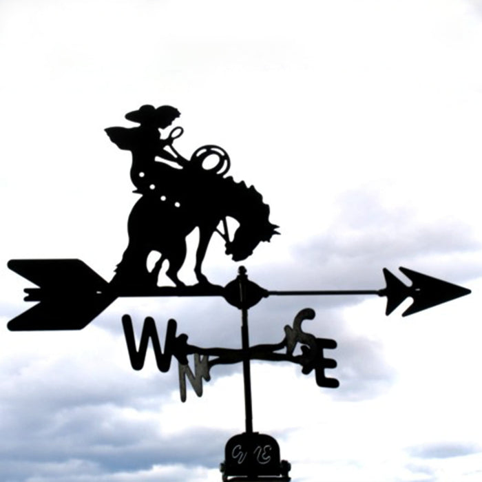 Bucking Horse Silhouette Steel Weathervane