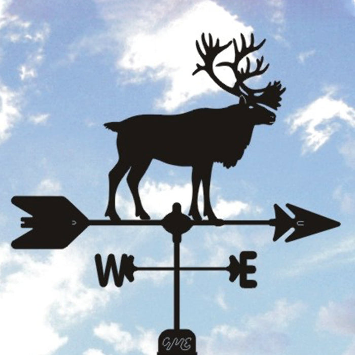 Caribou Silhouette Steel Weathervane