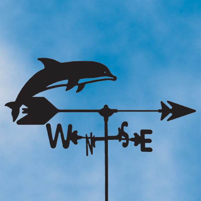 Dolphin Silhouette Steel Weathervane