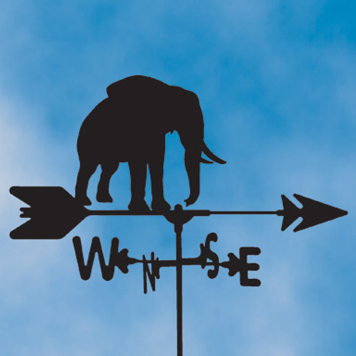 Elephant Silhouette Steel Weathervane