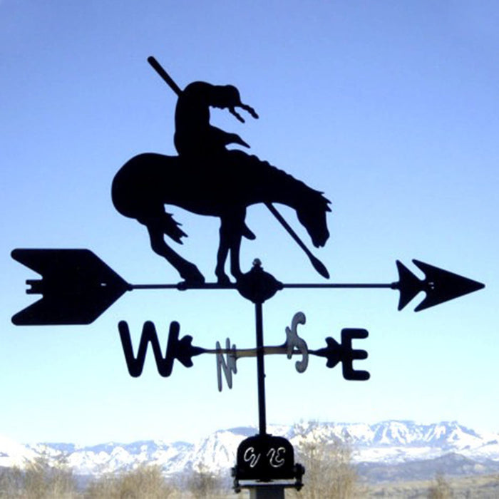 End of the Trail Silhouette Steel Weathervane