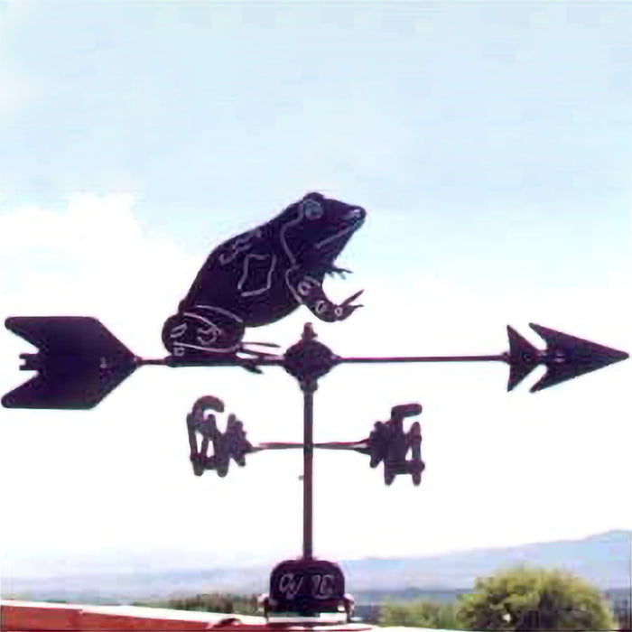 Frog Silhouette Steel Weathervane