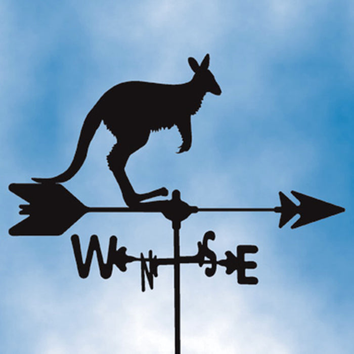 Kangaroo Silhouette Steel Weathervane