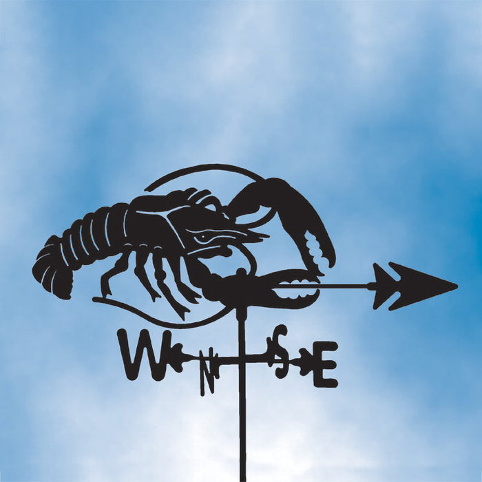 Lobster Silhouette Steel Weathervane