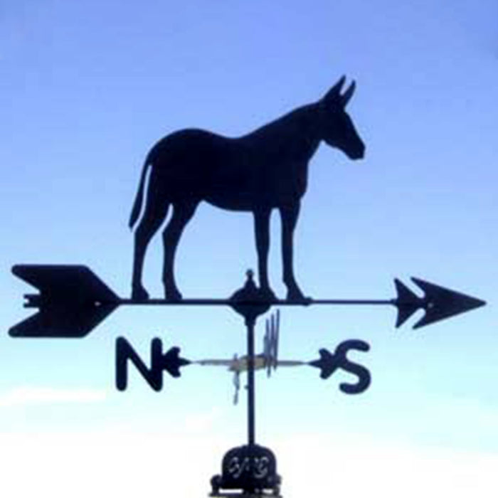 Mule Silhouette Steel Weathervane