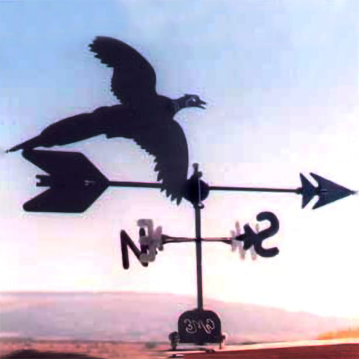 Pheasant Silhouette Steel Weathervane