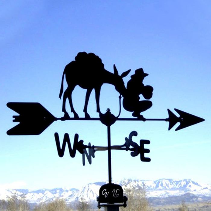 Prospector Silhouette Steel Weathervane