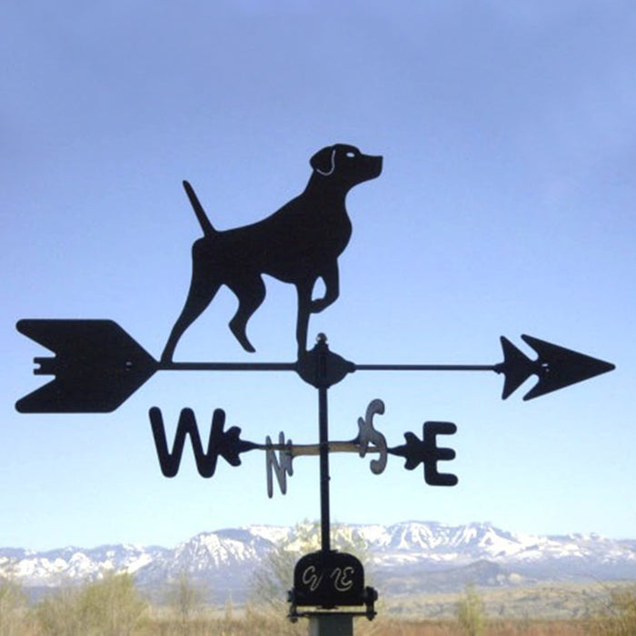 Short Hair Pointer Silhouette Steel Weathervane