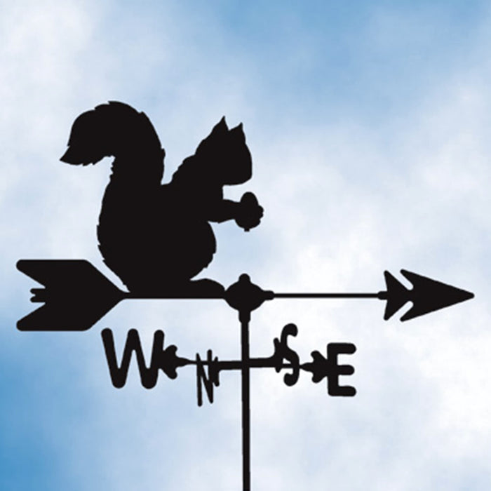 Squirrel Silhouette Steel Weathervane