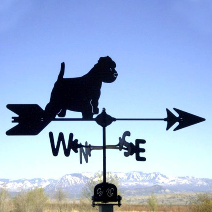 Terrier Silhouette Steel Weathervane