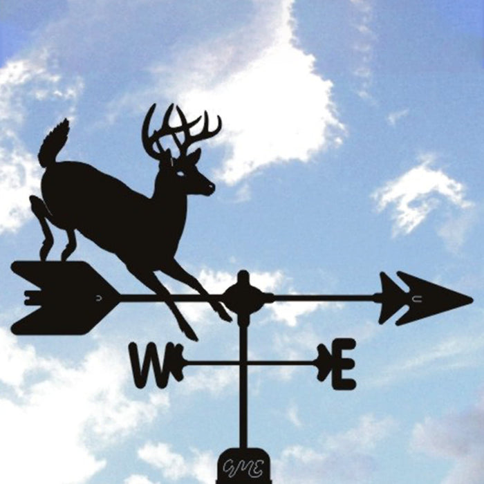 Whitetail Deer Silhouette Steel Weathervane