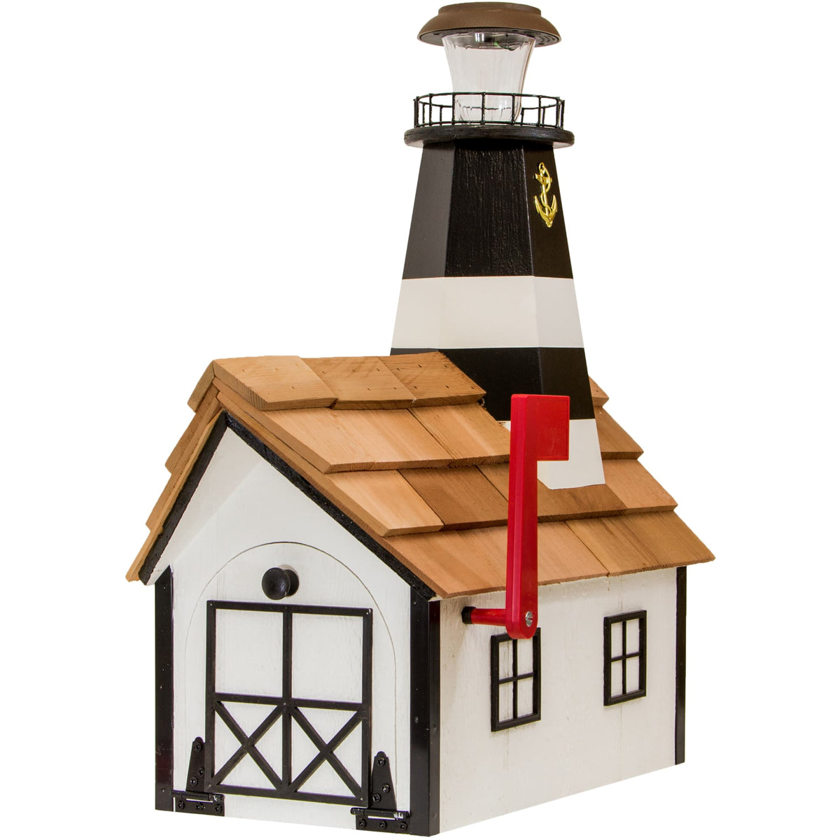 Fire Island Solar Lighthouse Amish Mailbox — Homestead Traditions