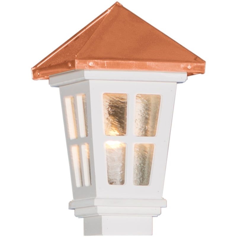 Colonial Copper Roof White Lantern