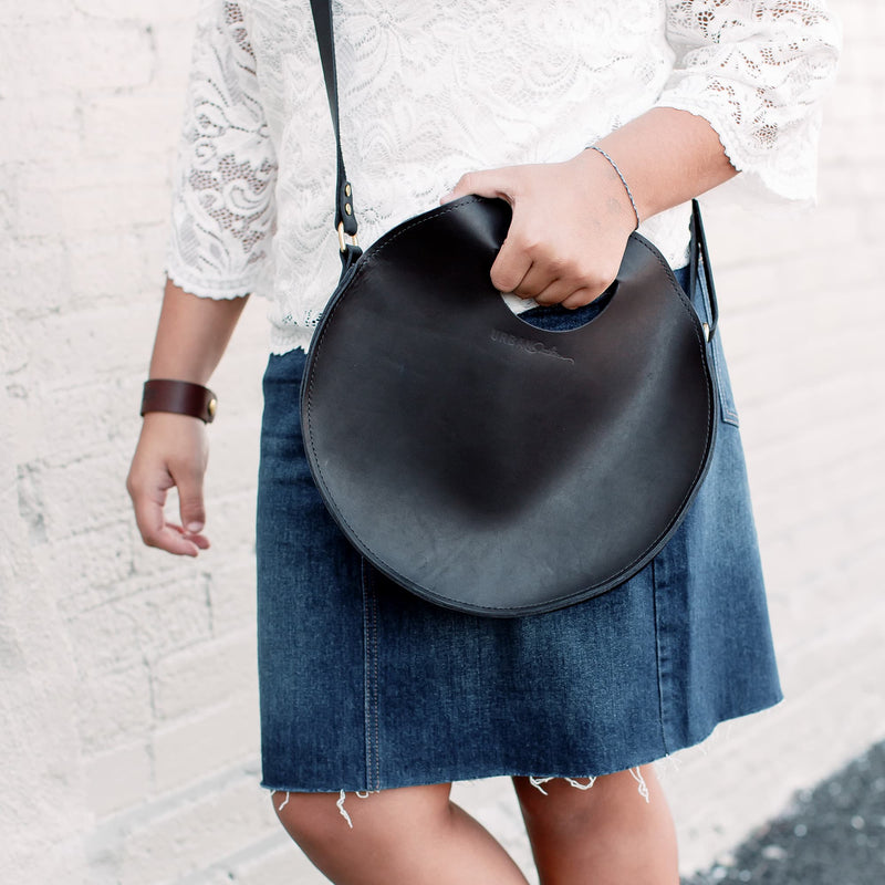 Urban Southern Leather Britt Circle Crossbody Bag