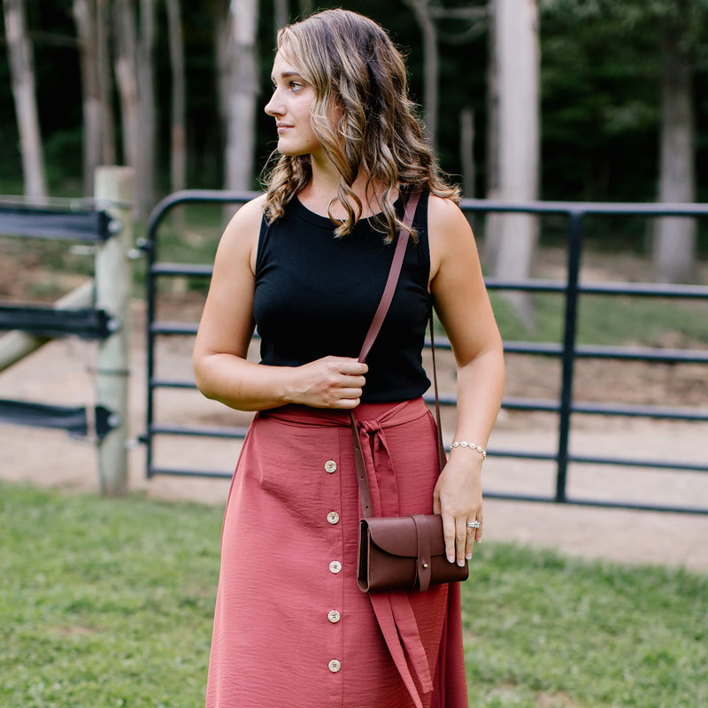 Urban Southern Leather Crossbody Wallet
