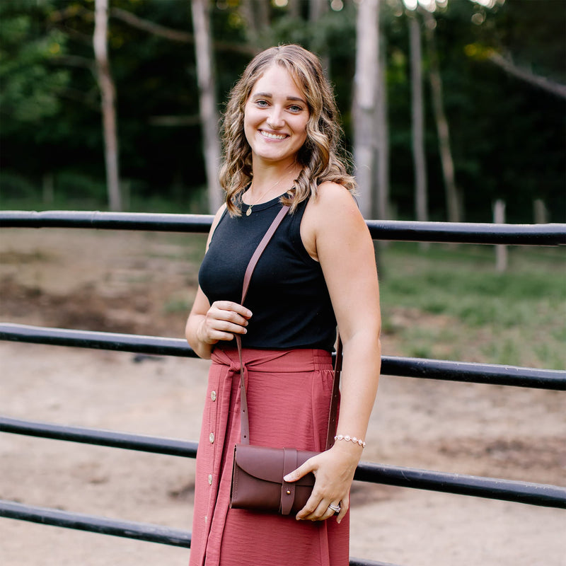 Urban Southern Leather Crossbody Wallet